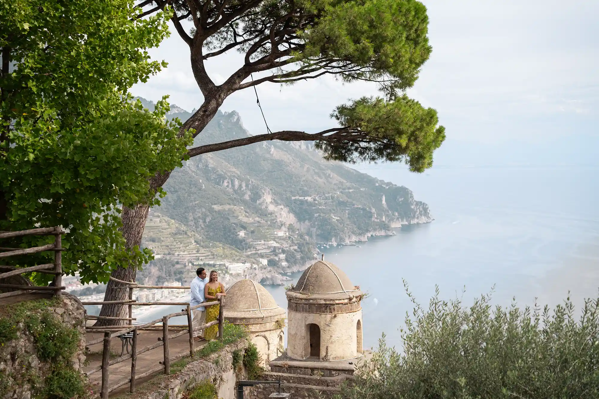 Surprise proposal Villa Rufolo in Ravello
